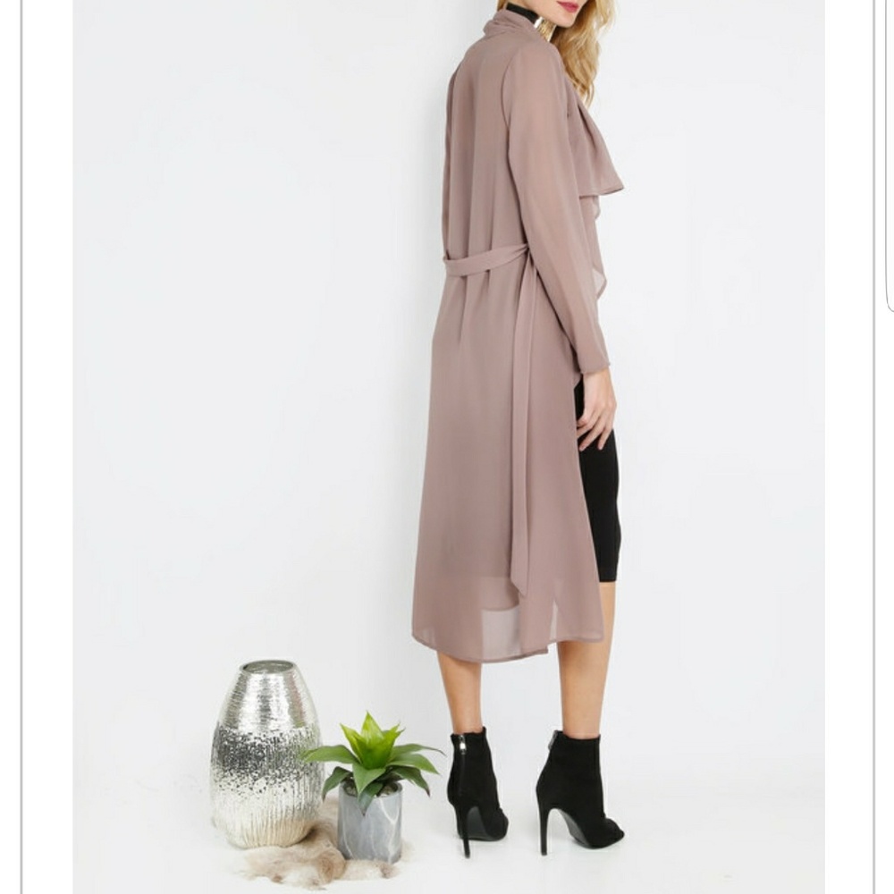 LAST! "Tessa" Dusty Mocha Duster - Picture 3 of 5